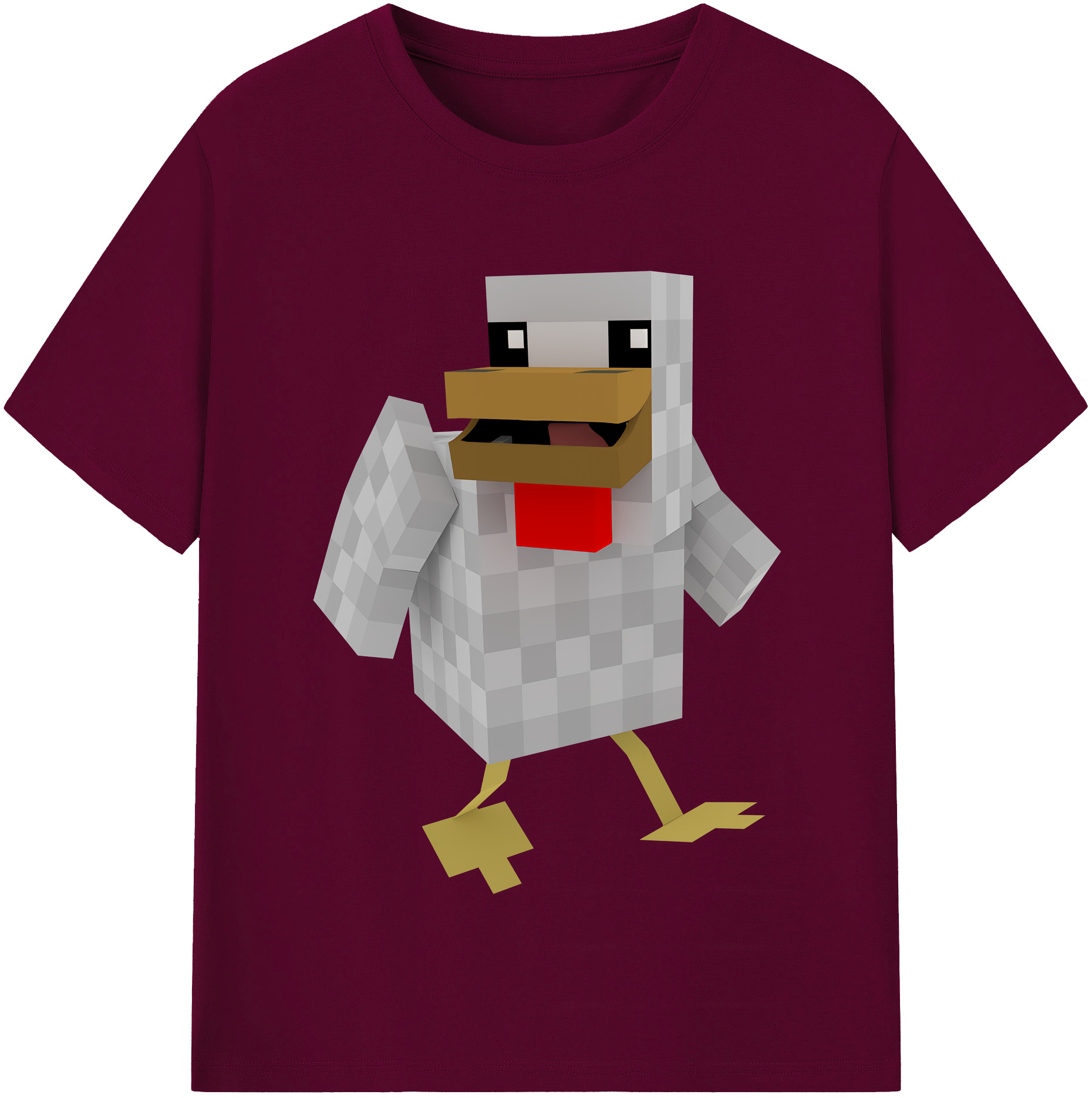（画像用） マインクラフト ブロックの世界 Minecraft MC Block world レディースカジュアルプリントTシャツ（綿100％）